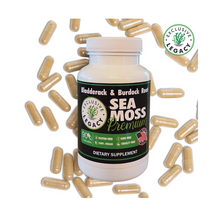 Load image into Gallery viewer, Sea Moss, Bladderwrack, and Burdock Root Capsules