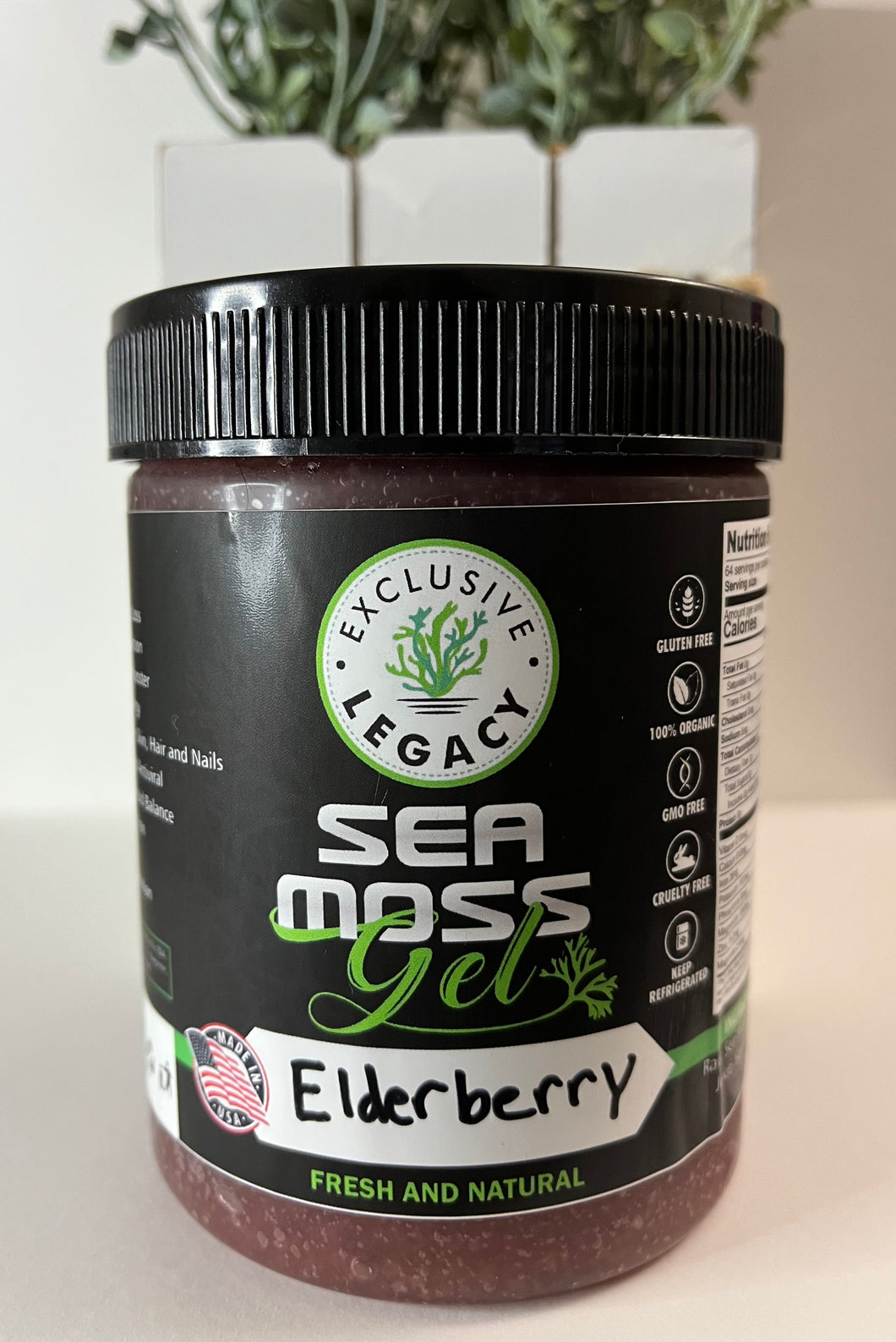 Premium Elderberry Sea Moss Gel | Beginner Friendly